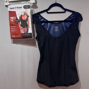Sweat Shaper Premium Sauna Tank Top Womens Slimming Sweat Vest for Workouts L/XL